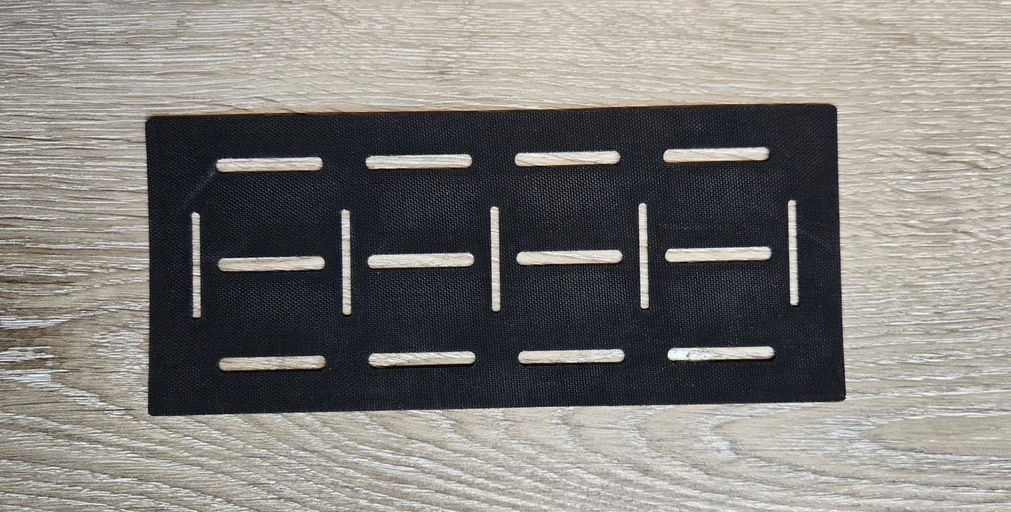 Dual-Mount MOLLE Panel – Laser-Cut Grid for Pouch Mounting
