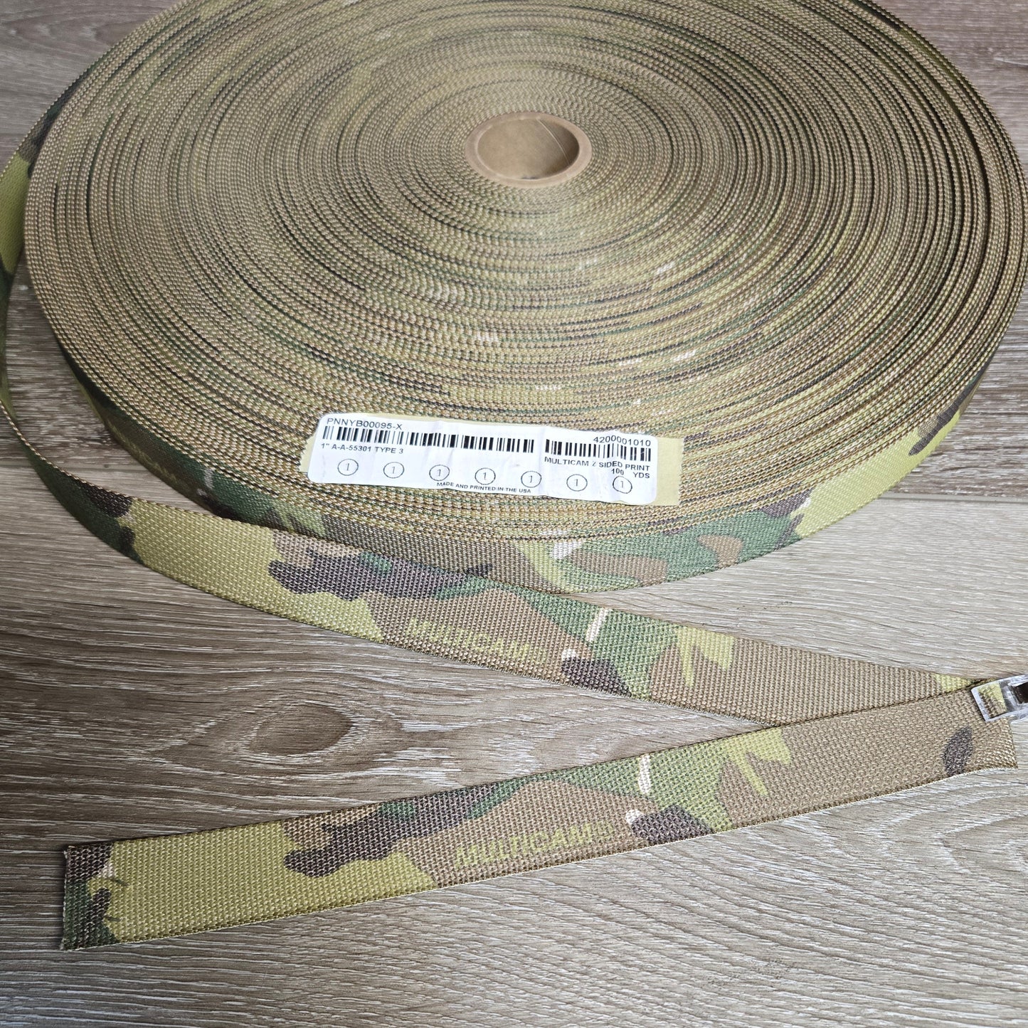 1" Mil‑Spec 55301 Webbing – Multicam