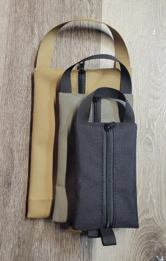 Handled Zipper Pouch – Cordura Gear Organizer with Hi-Vis Liner (3 Sizes)