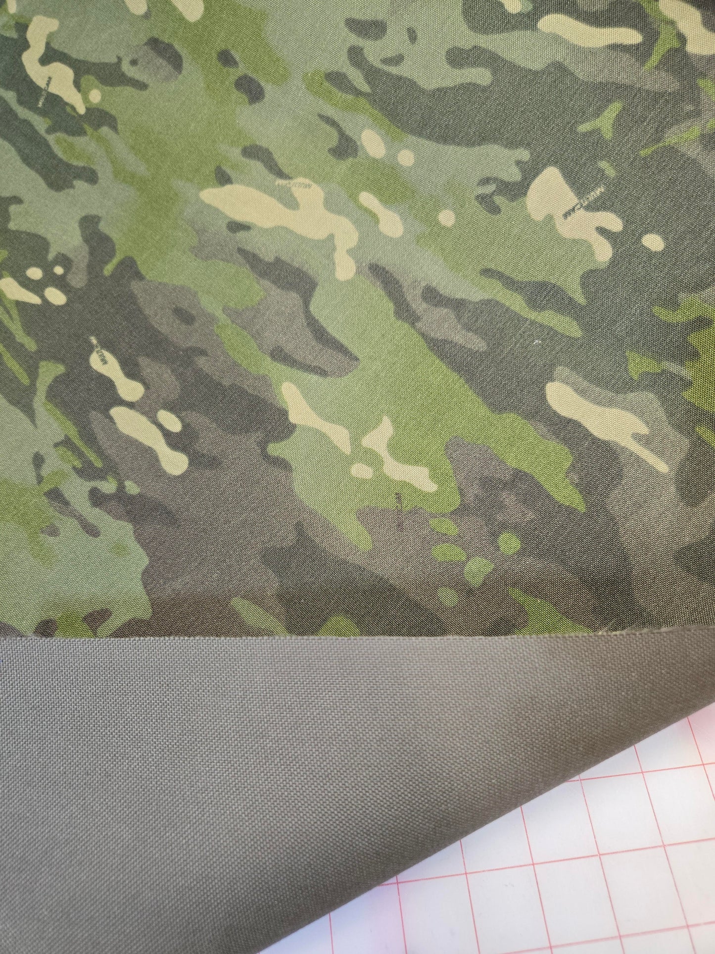 Squadron Multicam Tropic Laminate Fabric By The HALF Yard With Ranger Green Backing 500D/1000D