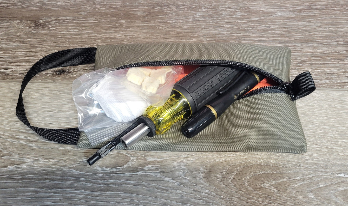 Handled Zipper Pouch – Cordura Gear Organizer with Hi-Vis Liner (3 Sizes)