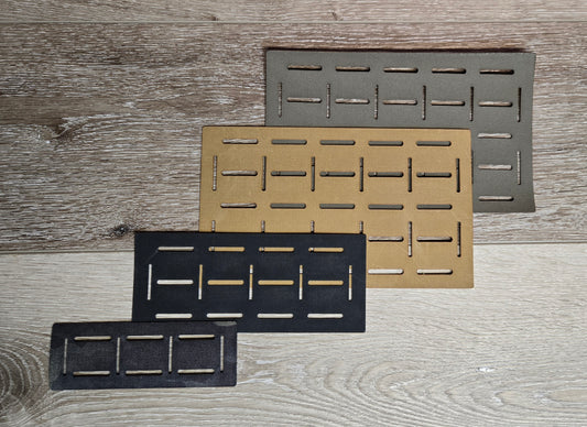 Dual-Mount MOLLE Panel – Laser-Cut Grid for Pouch Mounting