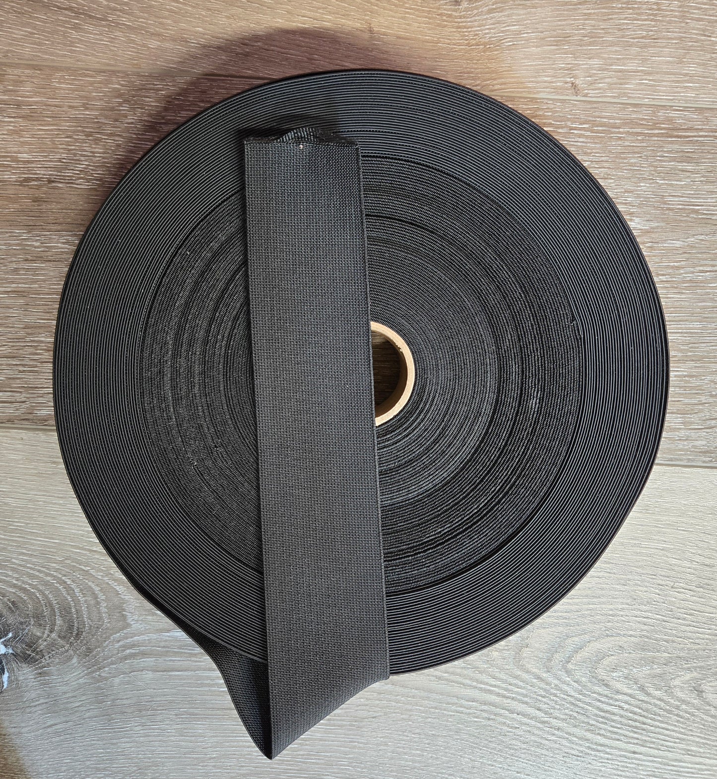2" Black MIL-SPEC Nylon Elastic MIL-W-5664