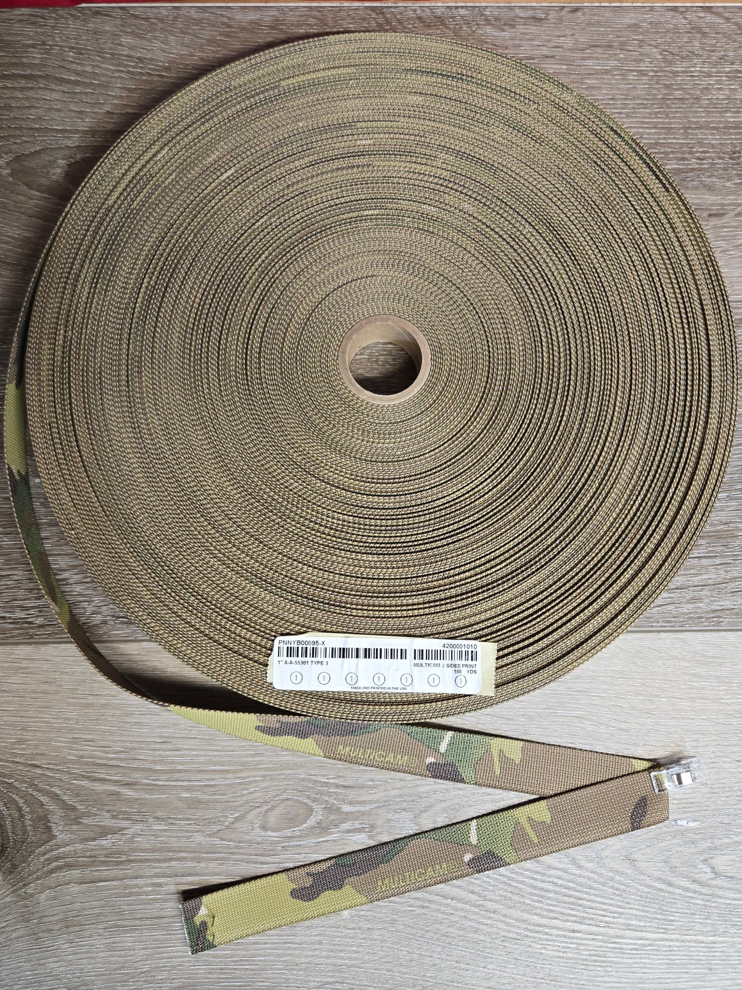 1" Mil‑Spec 55301 Webbing – Multicam
