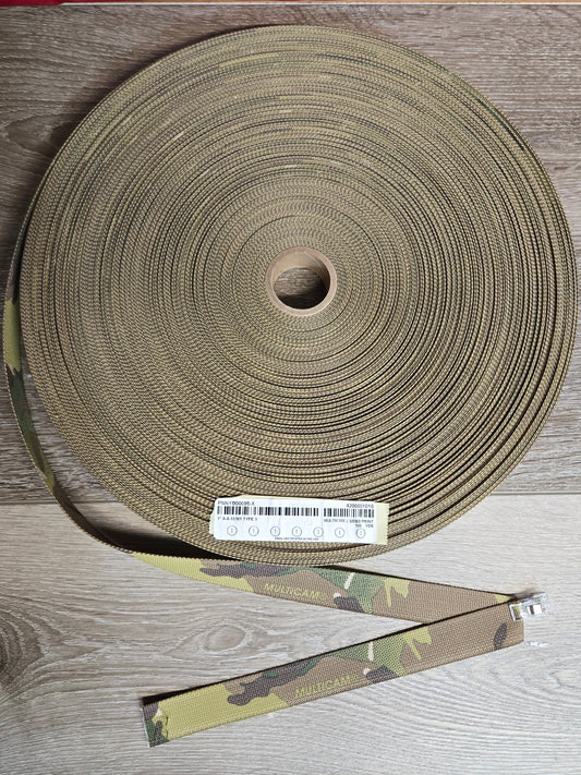 1" Mil‑Spec 55301 Webbing – Multicam