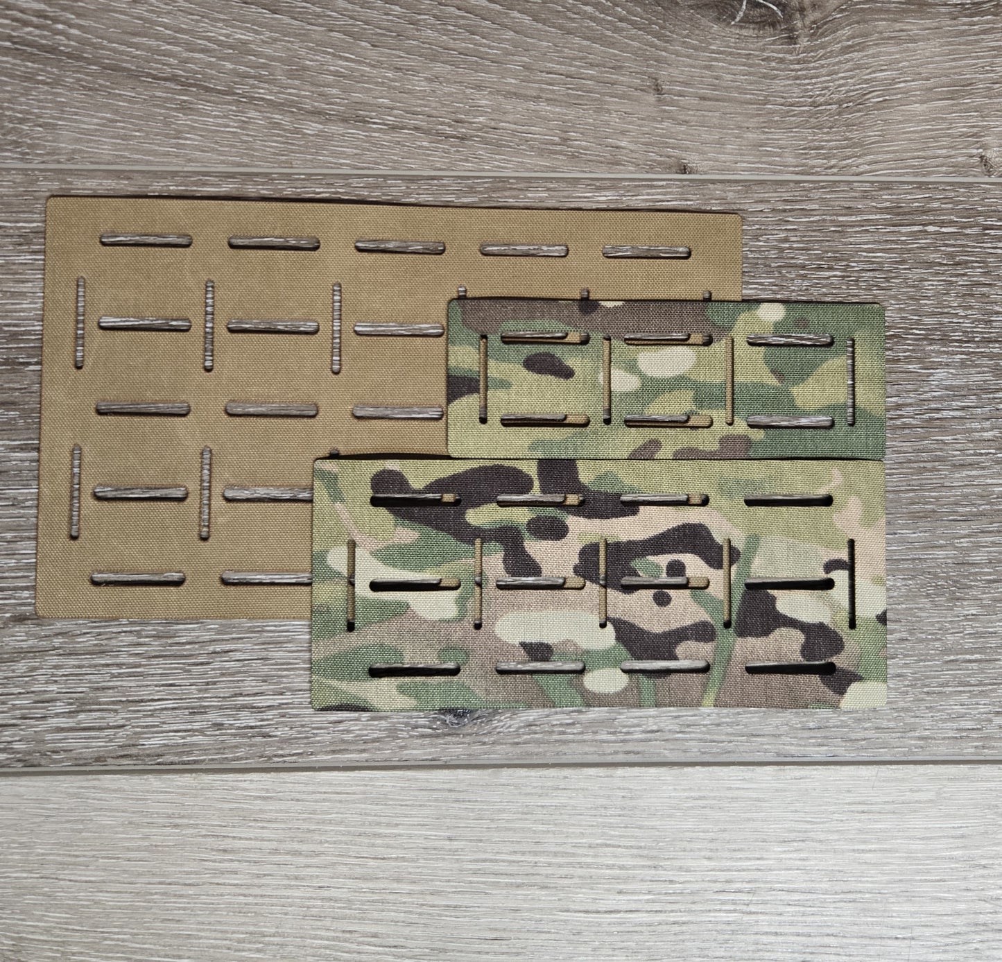 Dual-Mount MOLLE Panel – Laser-Cut Grid for Pouch Mounting