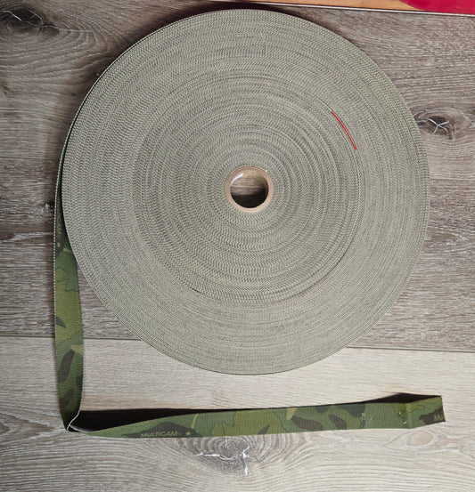 1" Mil-Spec 55301 Multicam Tropic Webbing – Double-Sided – USA Made