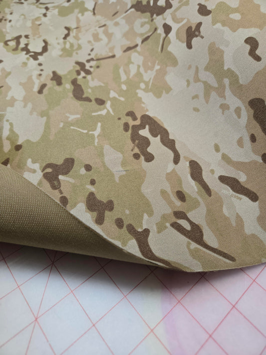 Squadron Multicam Arid Laminate Fabric By The HALF Yard With Coyoyte Backing 500D/1000D