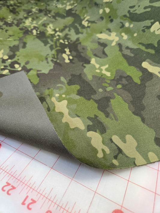 Squadron Multicam Tropic Laminate Fabric By The HALF Yard With Ranger Green Backing 500D/1000D