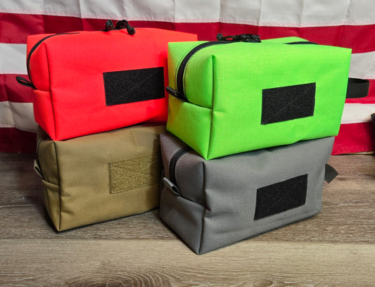 Large Utility Pouch – 5x5.5x10" Cordura Gear Bag with Velcro ID Panel